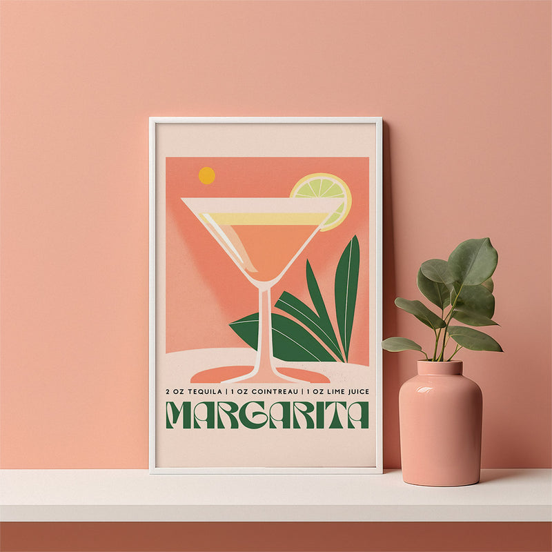 Margarita Cocktail Art Kictchen Boho Room