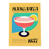 Margarita Cocktail Art Yellow Room 1937 Recipe Kitchen Bar