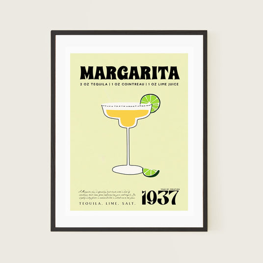 Margarita Cocktail Sunny Green Room 1937 Recipe Art