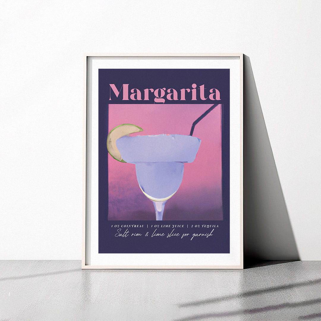 Margarita Pink Pastel Poster