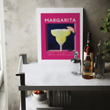 Margarita Pink Window Poster