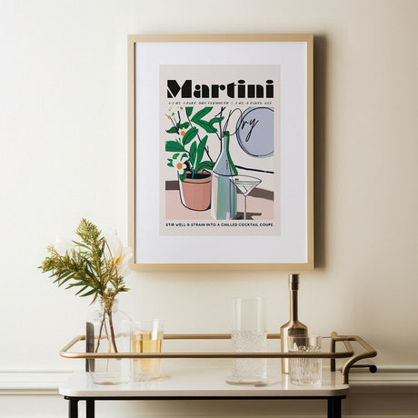Martini Mirror Poster