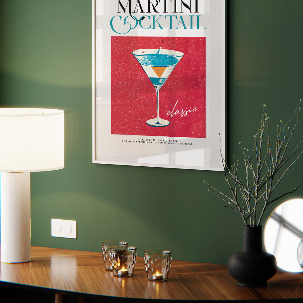 Martini Poster Shaken Not Stirred Art Print – SipCircle