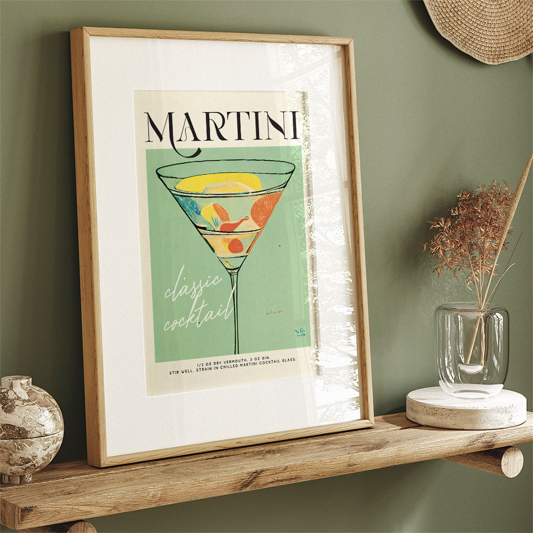 Martini Poster Sunlit Solitude