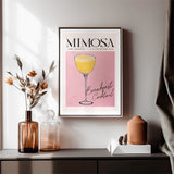 Mimosa Cocktail Poster Citrusy Elegance in Grasp