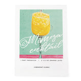 Mimosa Cocktail Poster Morning Elixir Radiance
