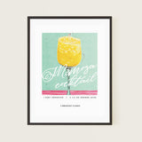 Mimosa Cocktail Poster Morning Elixir Radiance