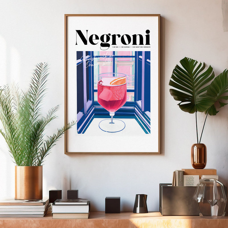 Negroni Blue Room Poster