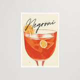 Negroni Cocktail Poster Timeless Classic Elegance