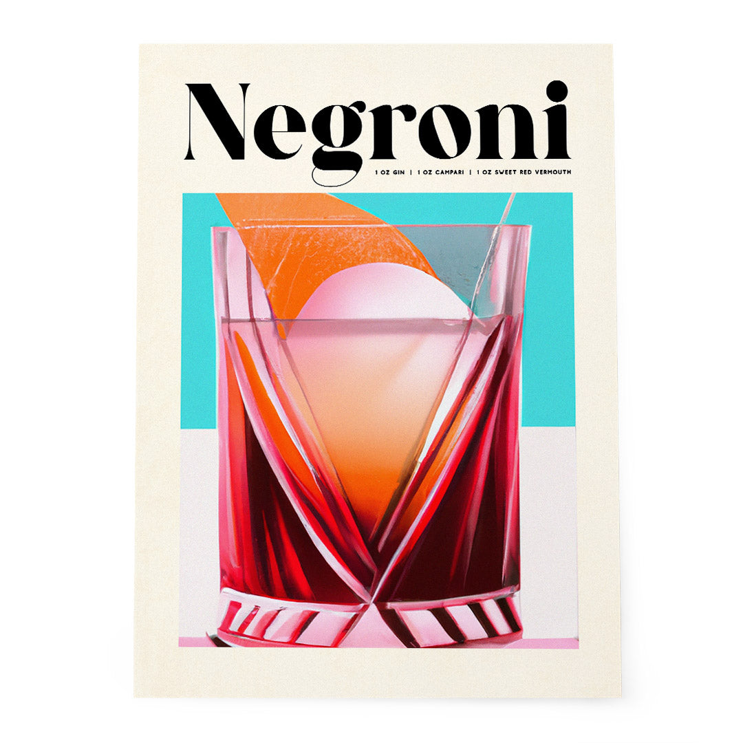 Negroni Oil Painting Poster