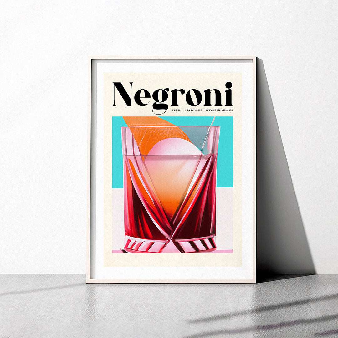 Negroni Oil Painting Poster