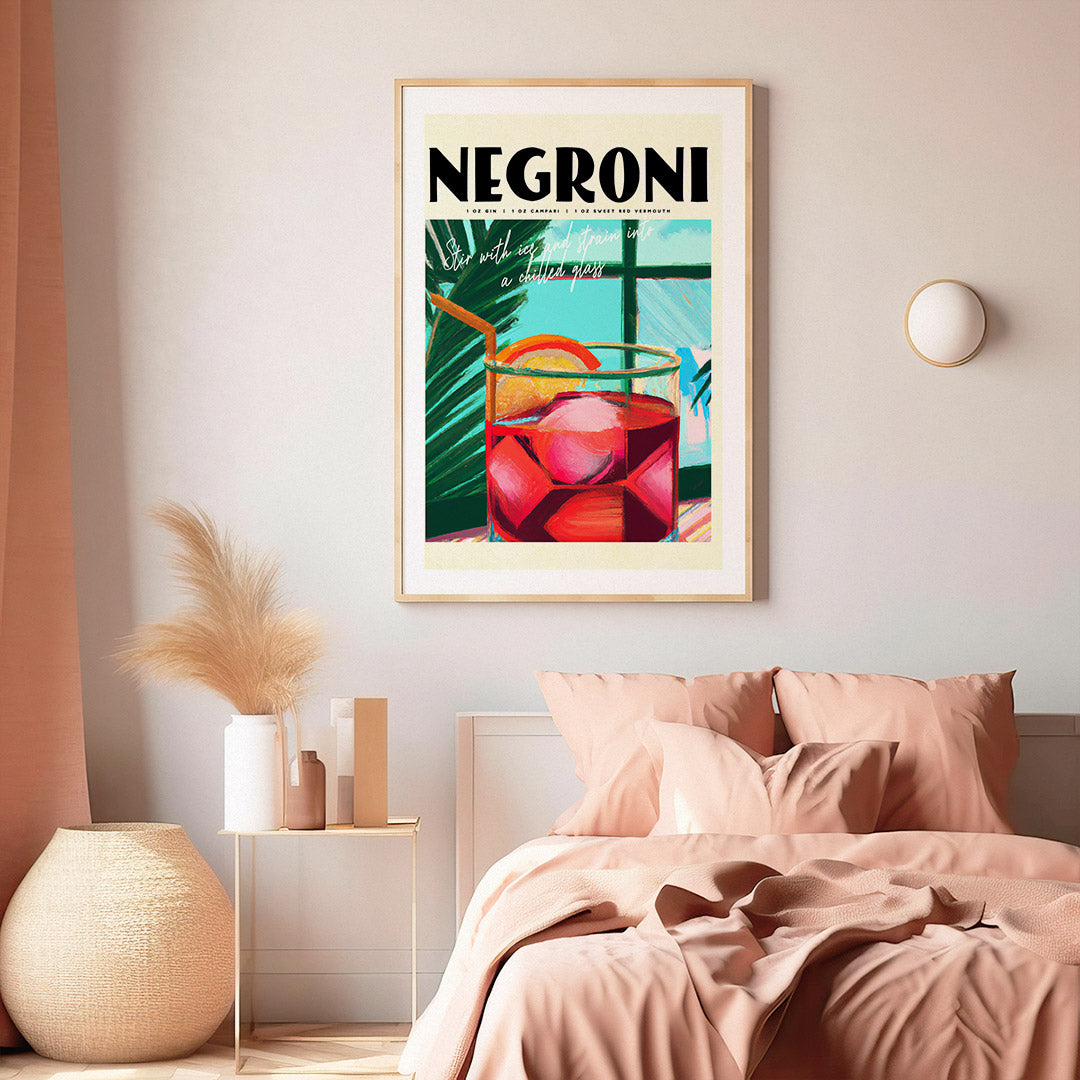 Negroni Palm View Poster