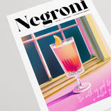 Negroni Pink Sunset Poster