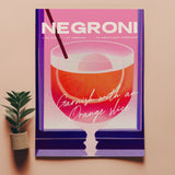 Negroni Purple Gradient Poster