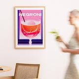 Negroni Purple Gradient Poster
