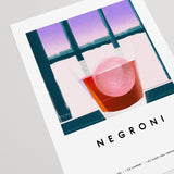 Negroni with a View Poster