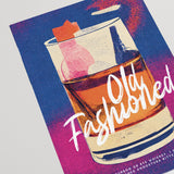 Old Fashioned Bourbon Poster Amber Elixir Echoes