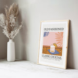 Old Fashioned Pink Tropic Poster