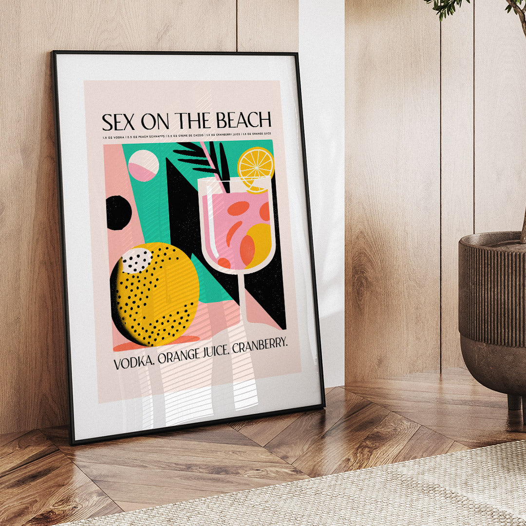 On The Beach Cocktail Pink Tropic Beach Recipe