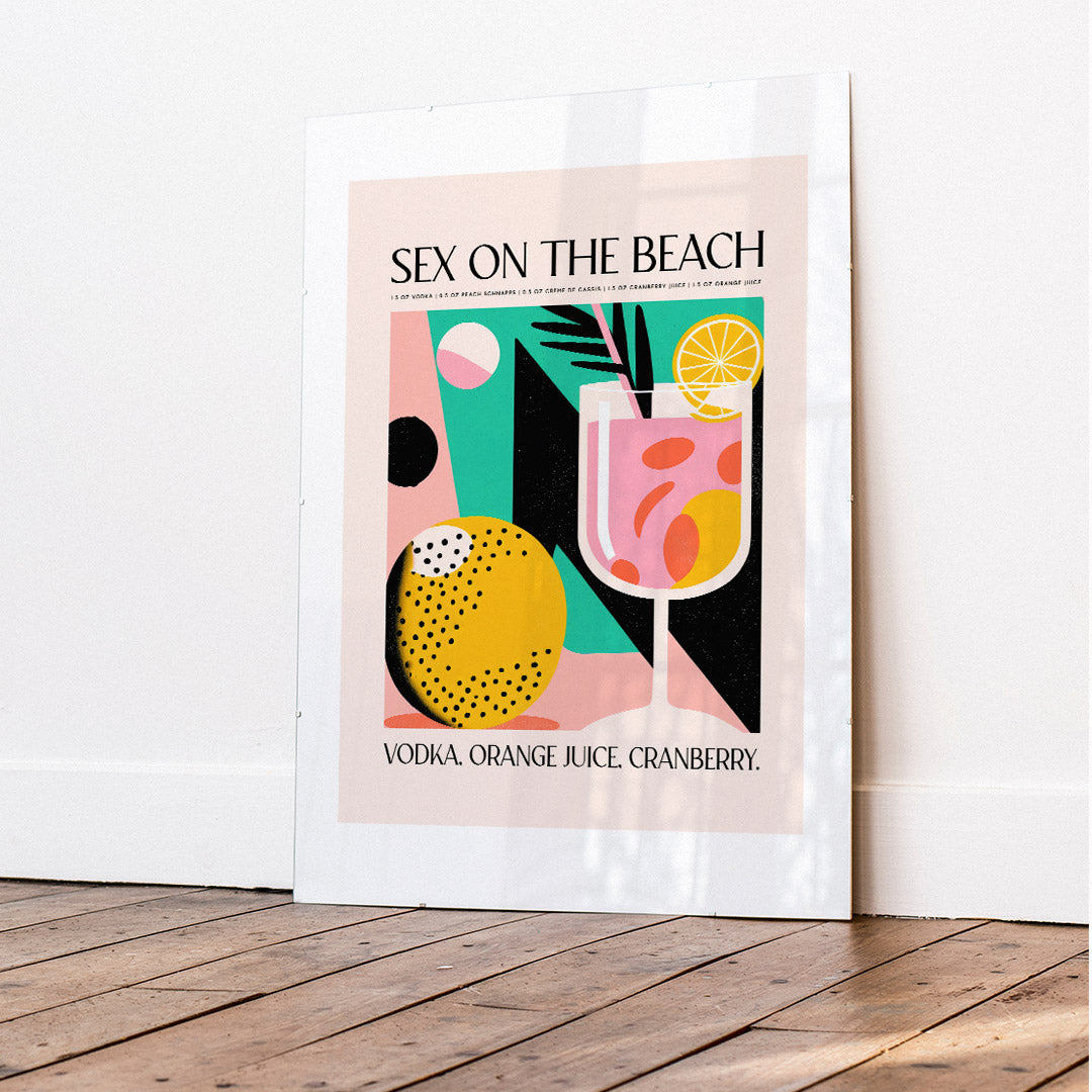 On The Beach Cocktail Pink Tropic Beach Recipe