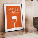 Orange Glass Aperol Spritz Cocktail Recipe Print Abstract