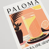 Paloma Cocktail Art Recipe Orange Room