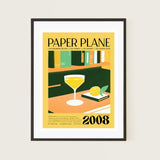 Paper Plane Classic Cocktail Recipe Art 2008 Orange Room