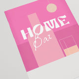Pink Home Bar Cocktail Bauhaus Art Drinks