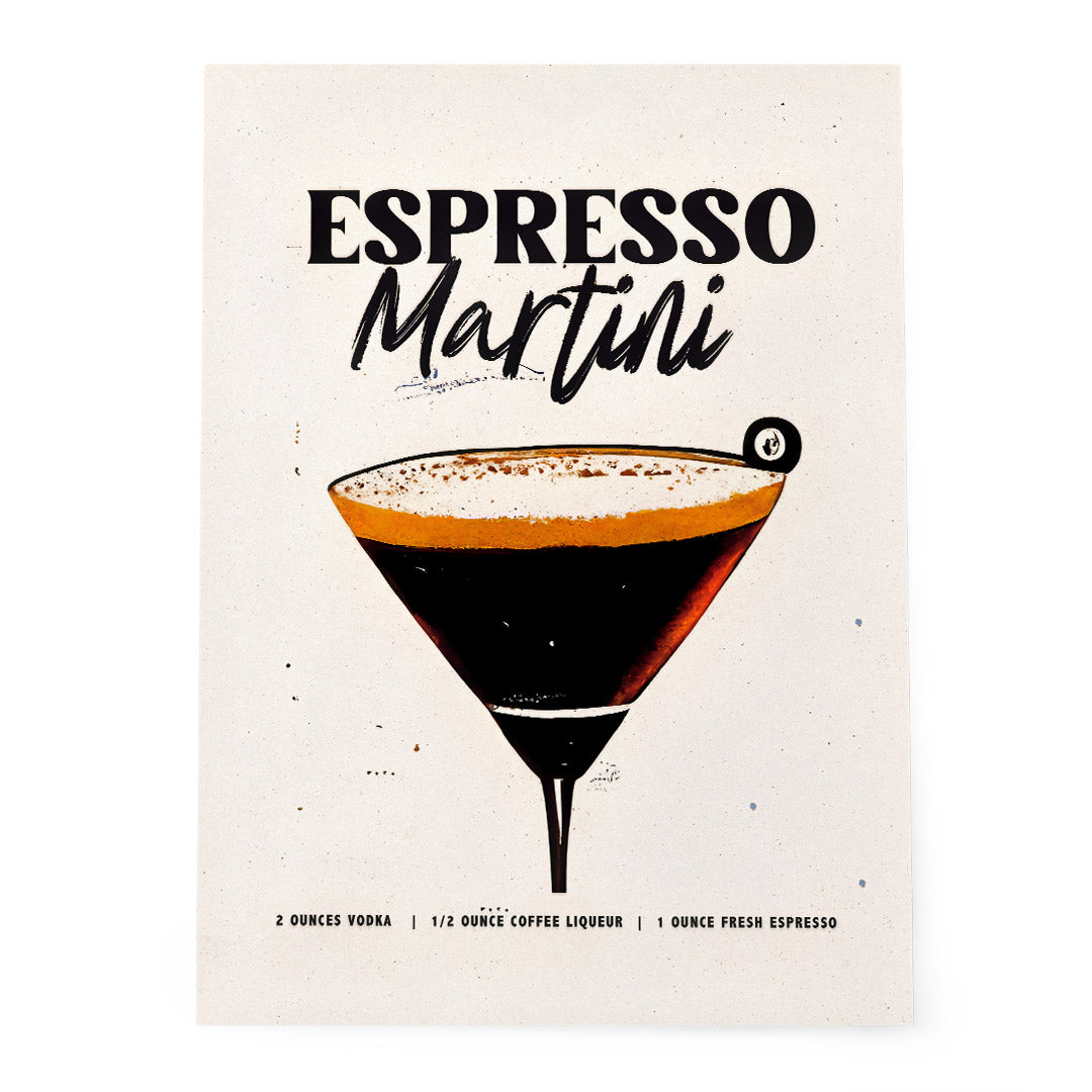 Poster Espresso Martini Homebar Nostalgia