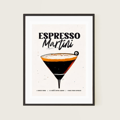 Poster Espresso Martini Homebar Nostalgia
