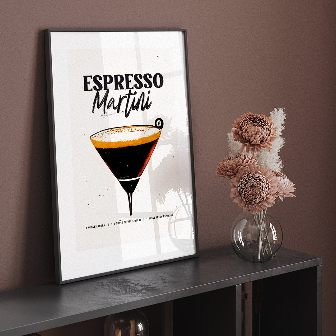 Poster Espresso Martini Homebar Nostalgia