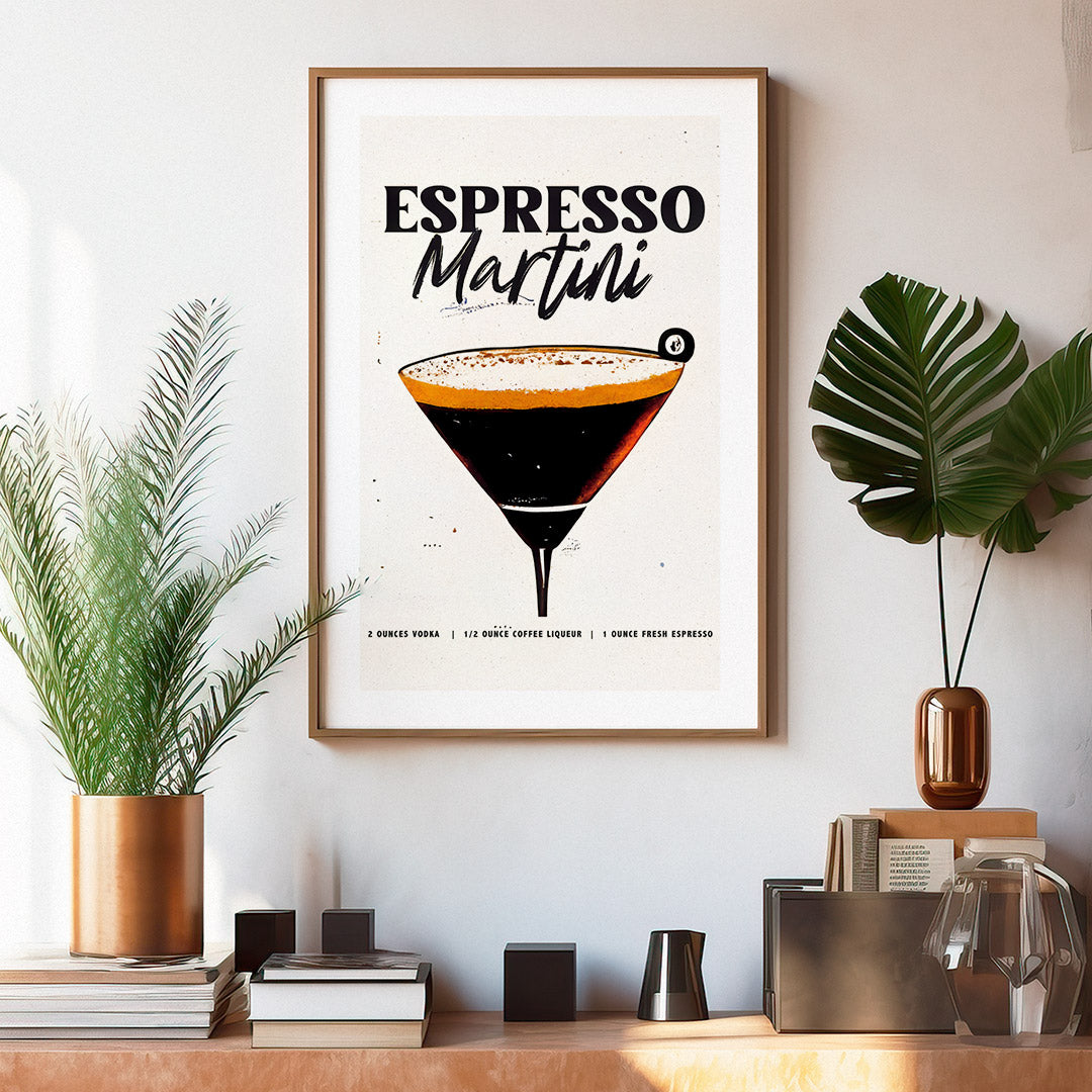 Poster Espresso Martini Homebar Nostalgia