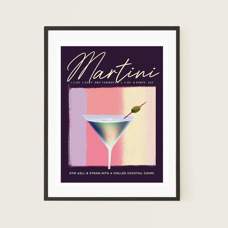 Purple Martini Poster