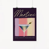 Purple Martini Poster