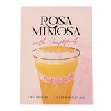 Rosa Mimosa Homebar Poster Gouache Exuberance