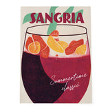 Sangria Poster Homebar Elegance In Gouache