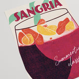 Sangria Poster Homebar Elegance In Gouache