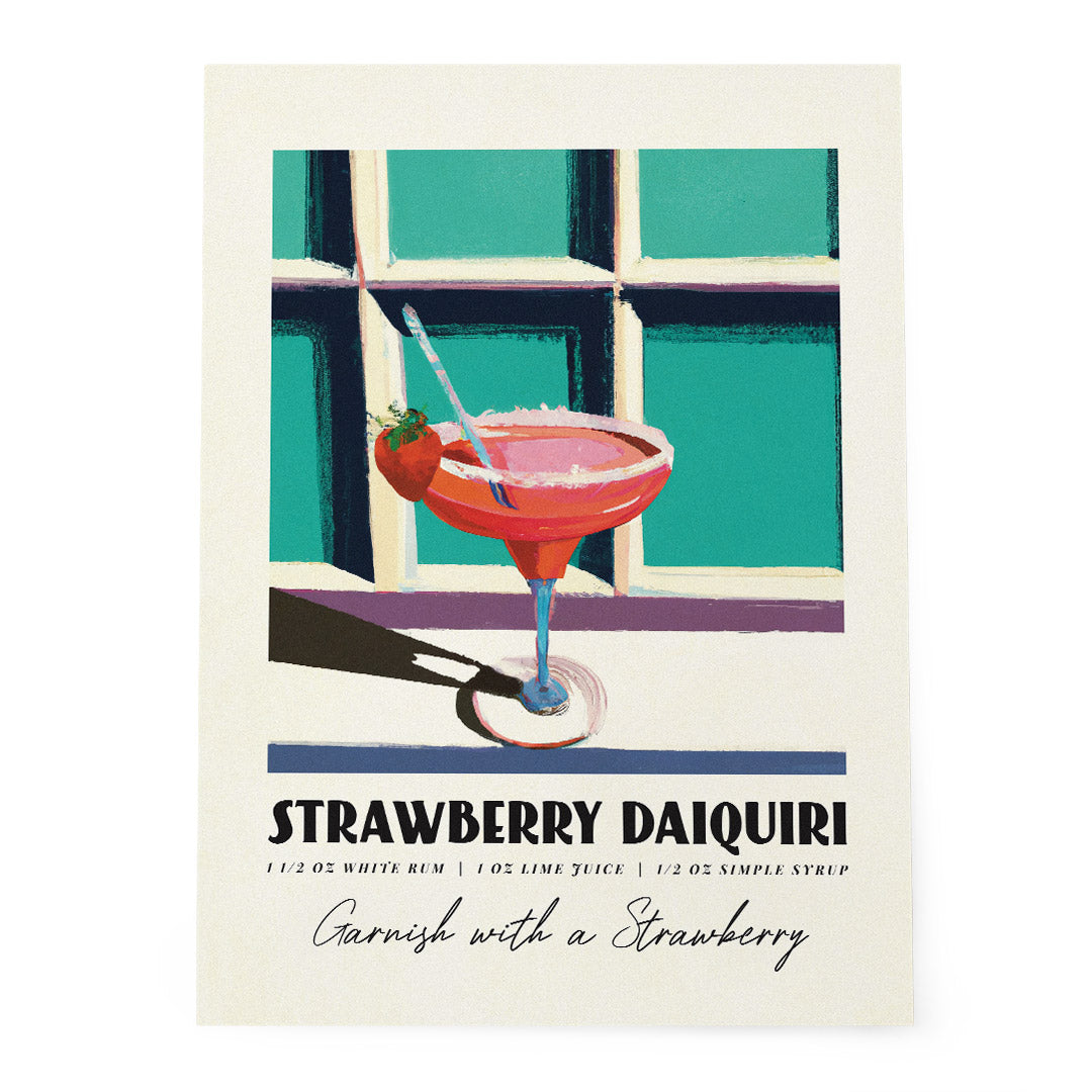 Strawberry Daiquiri Poster Hotel Bar