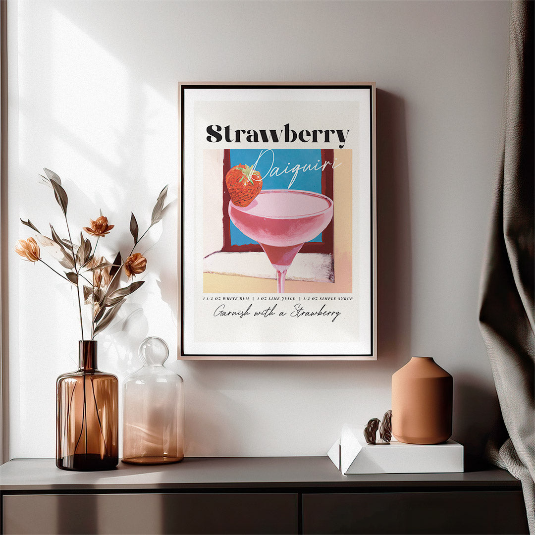 Strawberry Daiquiri Poster Window