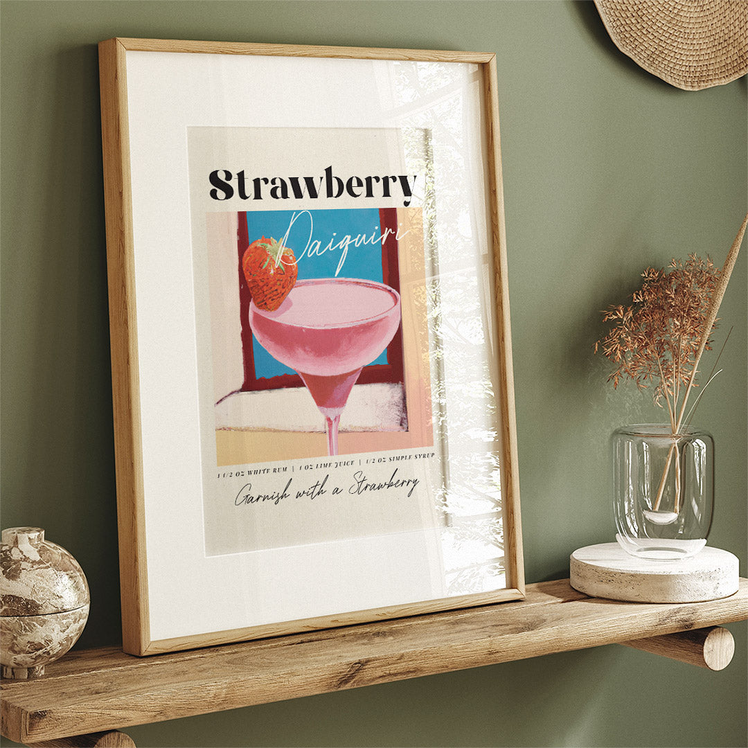 Strawberry Daiquiri Poster Window