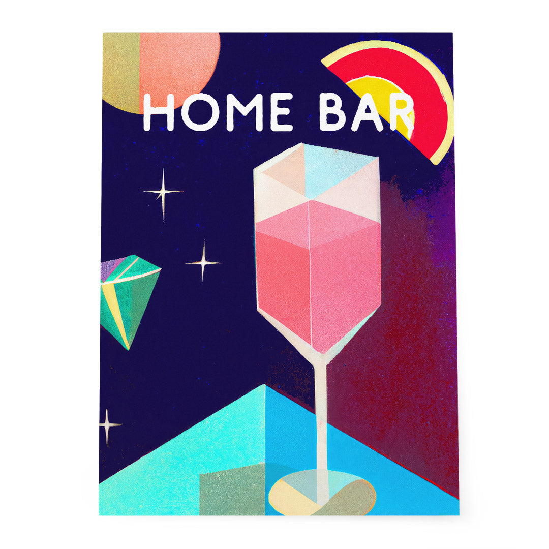 Tarot Home Bar Poster Modern Cocktail Art Abstract