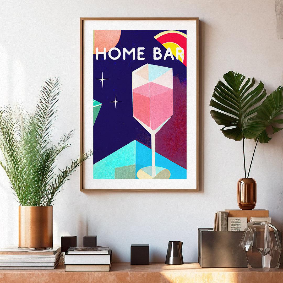 Tarot Home Bar Poster Modern Cocktail Art Abstract