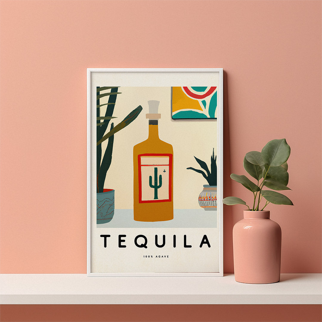 Tequila 100 Percent Agave Poster