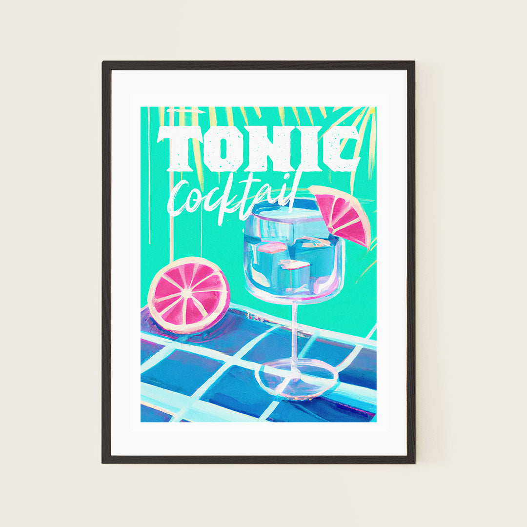 Tonic Cocktail Poster