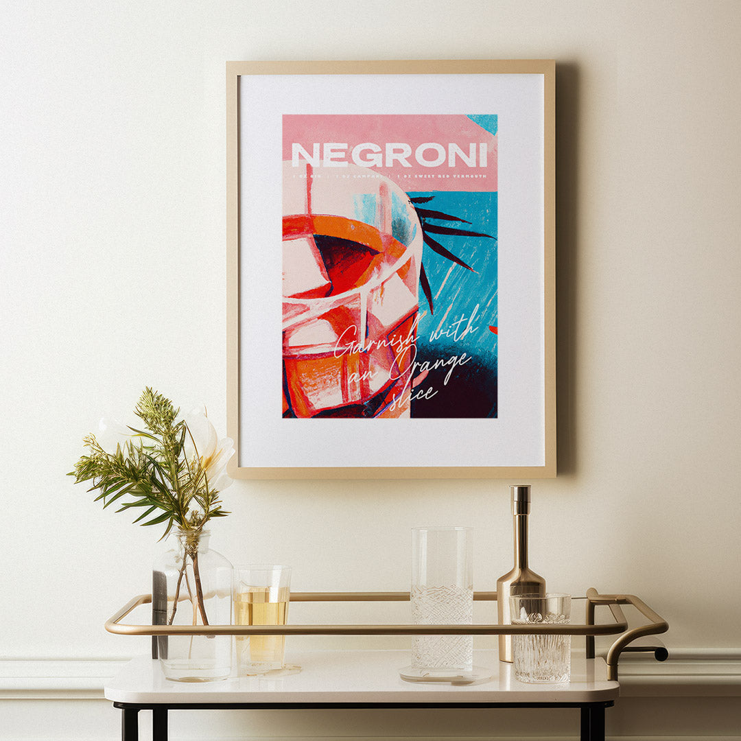 Tropical Negroni Poster