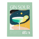 Turquoise Gin Sour Cocktail Recipe Kitchen Art 1874
