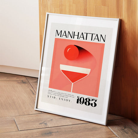 Vintage Manhattan Classic Cocktail 1983 Recipe