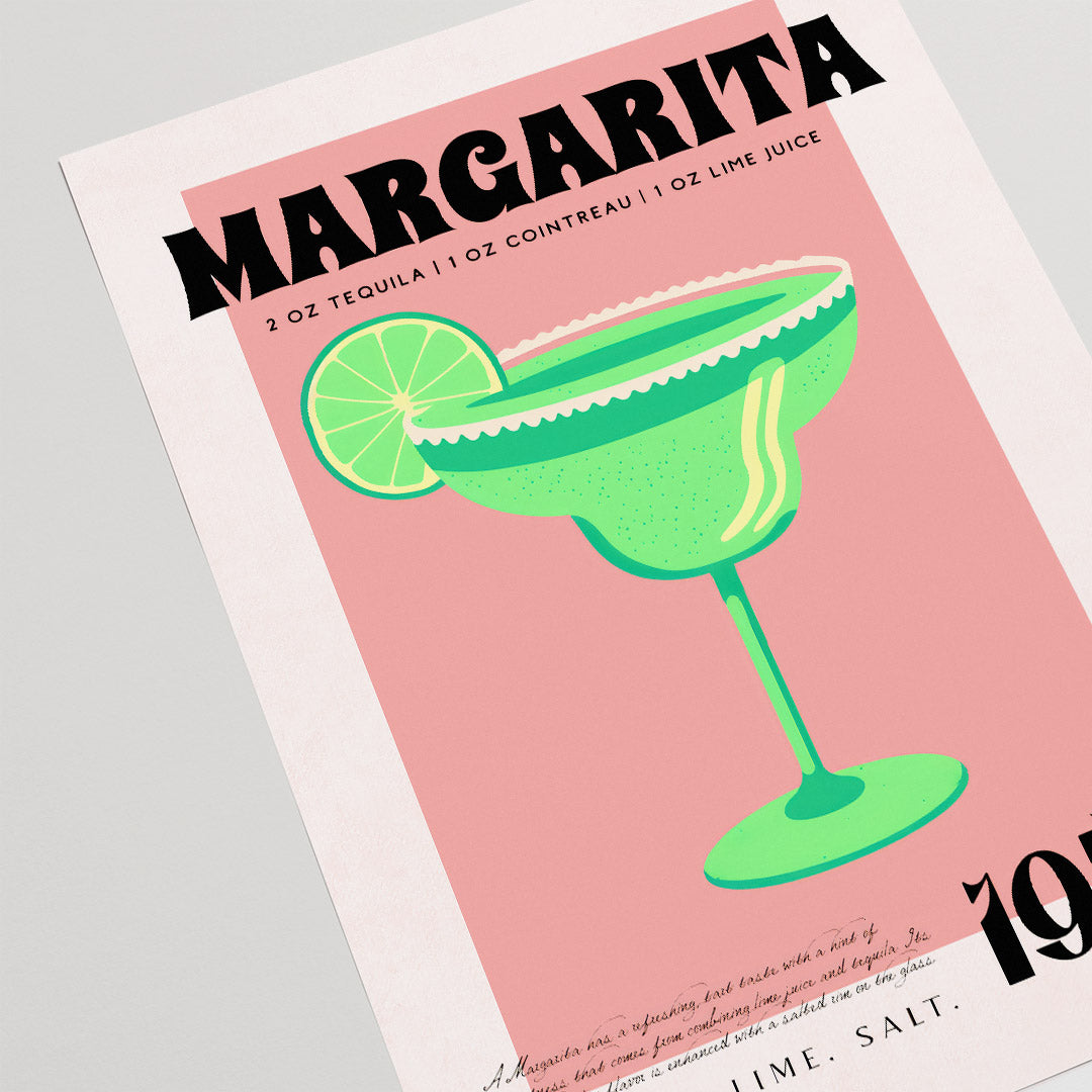 Vintage Margarita Cocktail Recipe 1937 Pink Room