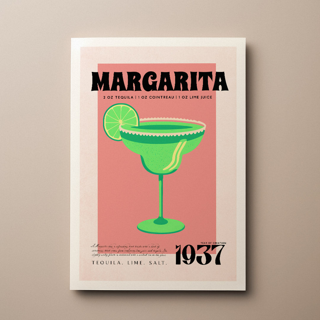 Vintage Margarita Cocktail Recipe 1937 Pink Room