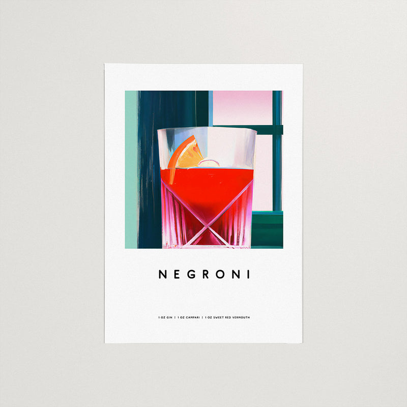 Vintage Negroni Poster